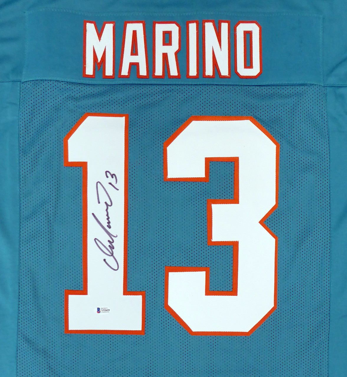 Dan Marino Signed Miami Dolphins Teal Jersey – JSA COA