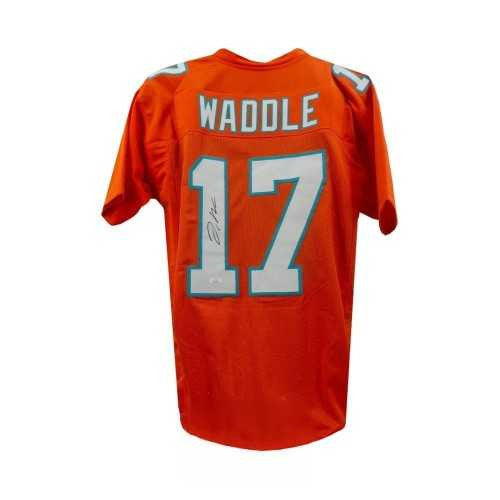 Jaylen Waddle Autographed Miami Dolphins Orange Custom Jersey – JSA COA
