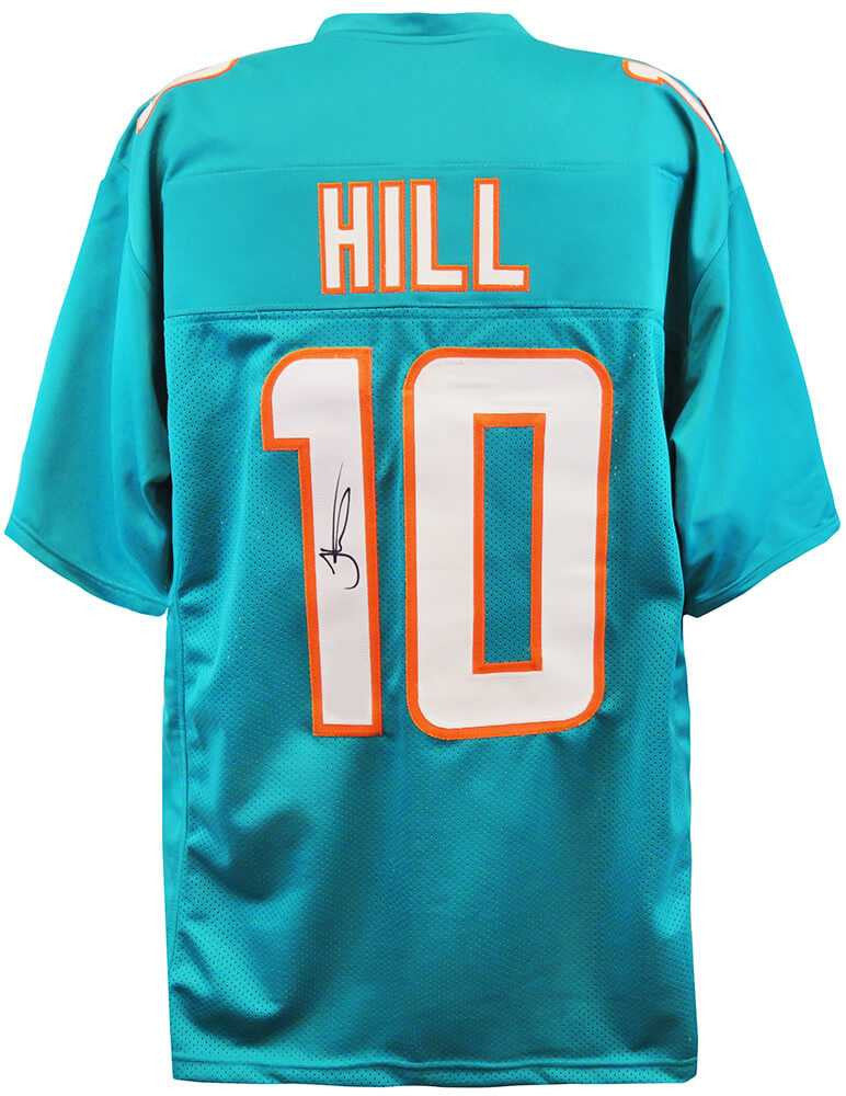 Miami Dolphins Tyreek Hill Signed Teal Jersey - SS Authenticated