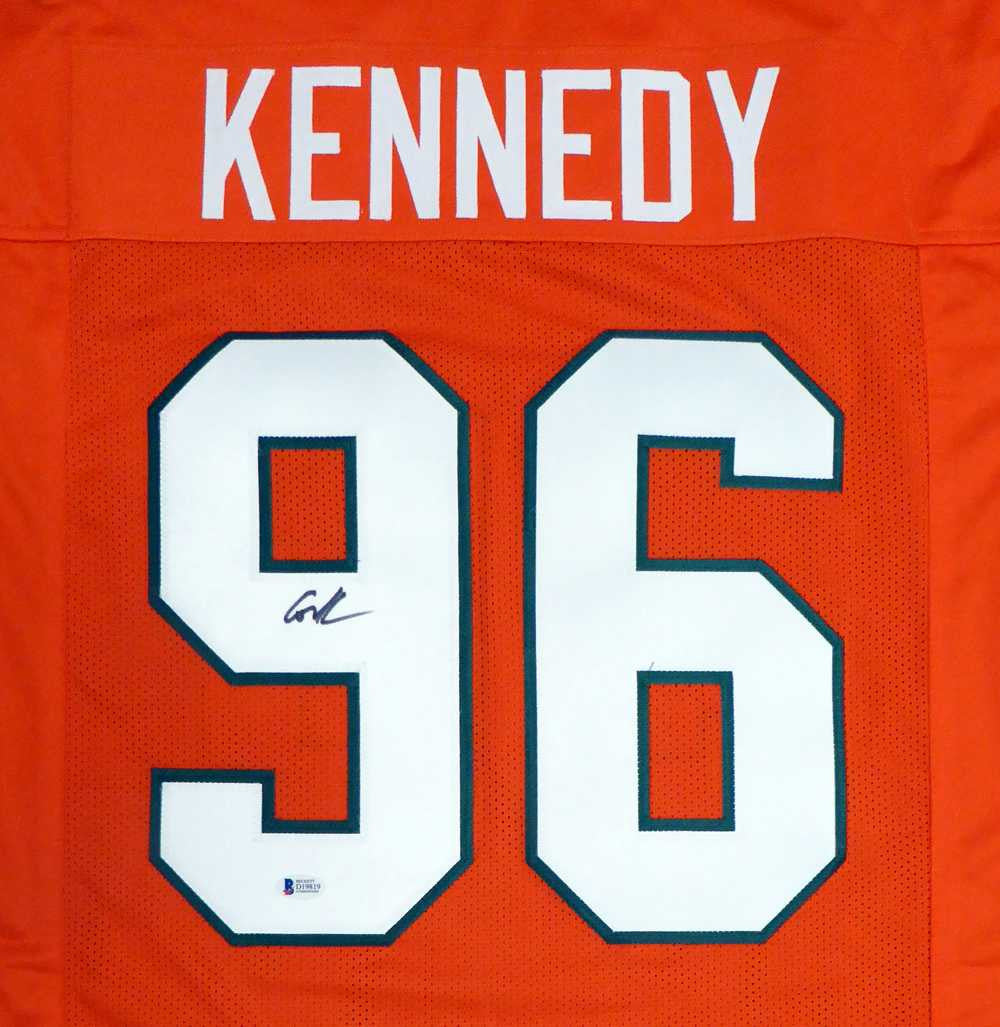 Cortez Kennedy Autographed Miami Hurricanes Orange Jersey – Beckett BAS