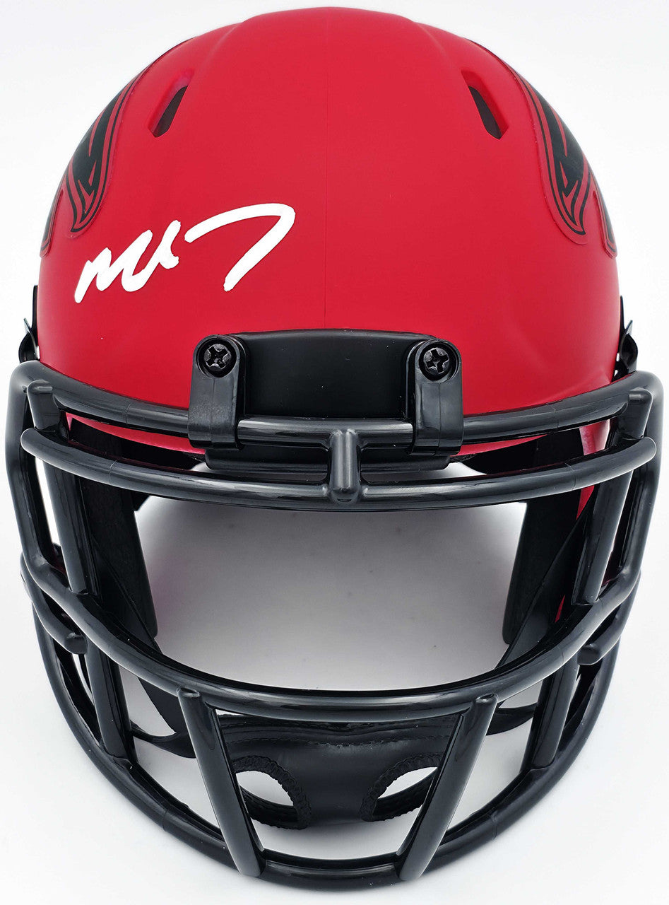 Falcons Rave Helmet Michael Vick Autographed Atlanta Falcons Rave Red Speed Mini Helmet Be