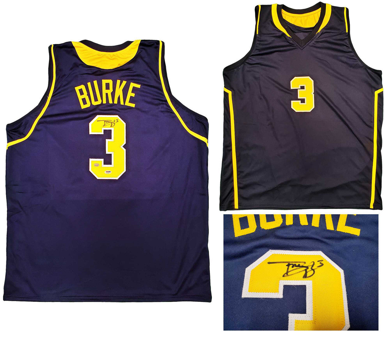 Michigan Wolverines Trey Burke Autographed Blue Jersey PSA/DNA