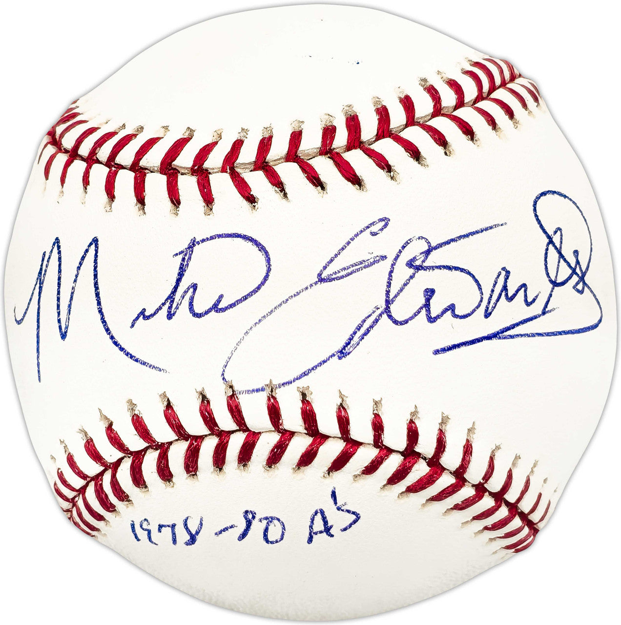 Mike Edwards Autographed Official MLB Baseball Oakland A's "1978-80 A's" SKU #225722