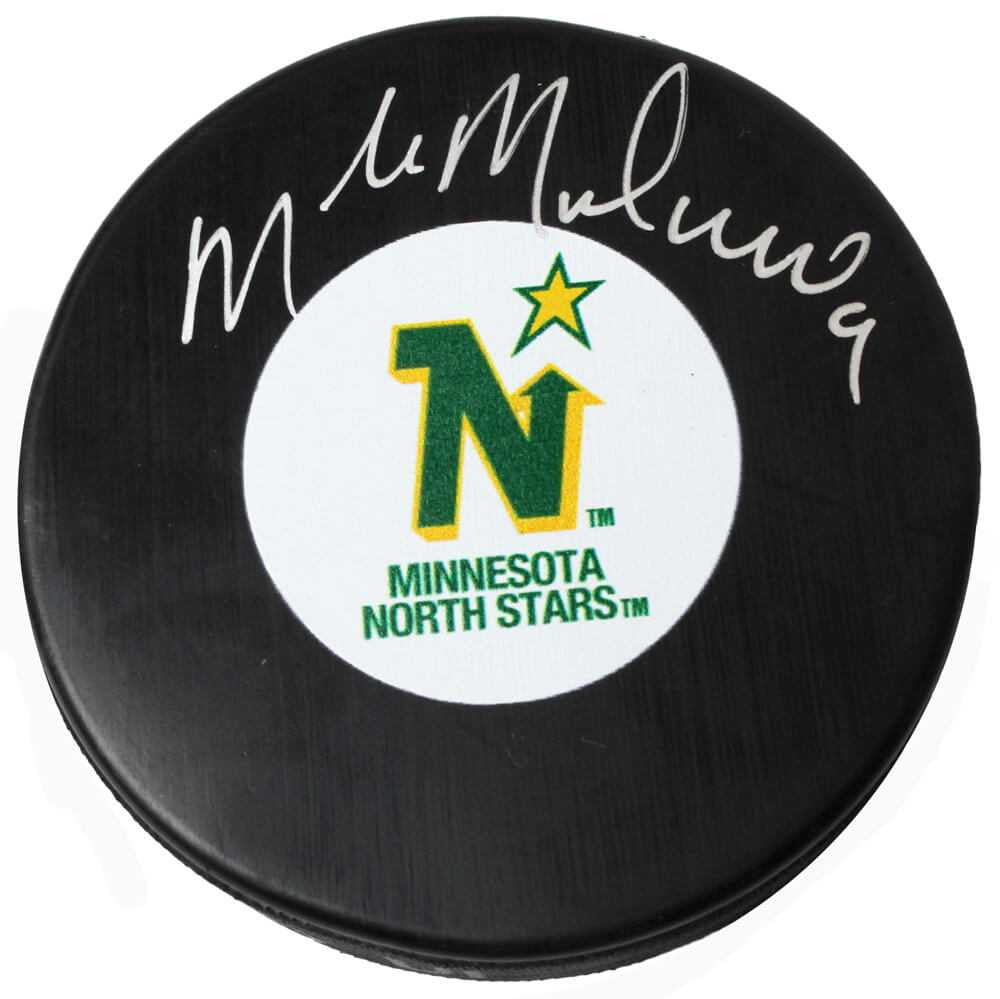 Mike Modano Signed Minnesota North Stars Logo Hockey Puck