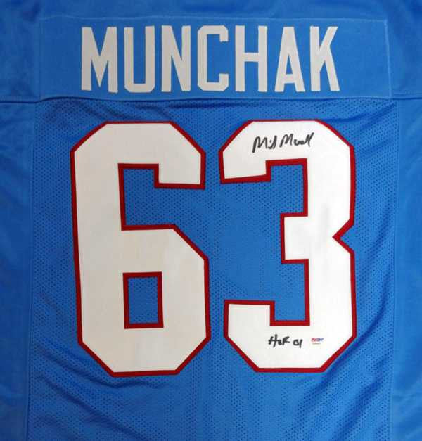 Mike Munchak Signed Oilers Jersey “HOF 2001” – PSA/DNA COA!