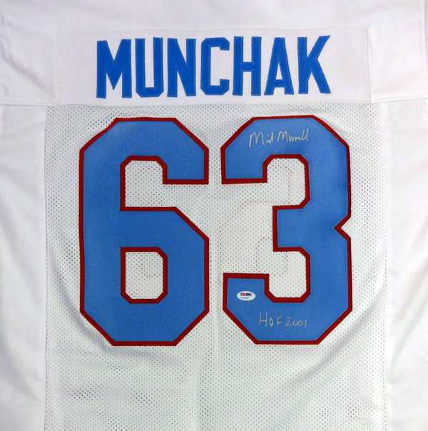 Mike Munchak Signed Oilers Jersey “HOF 2001” – PSA/DNA COA