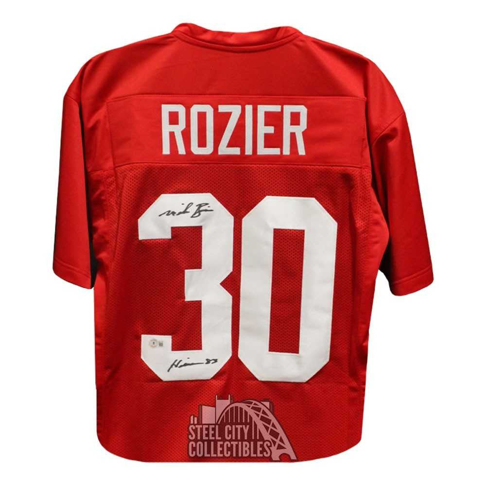 Mike Rozier Autographed Nebraska Custom Red Heisman 83 Football Jersey - BAS