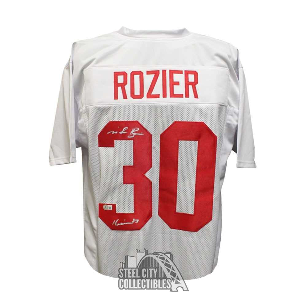 Mike Rozier Autographed Nebraska Custom White Heisman 83 Football Jersey - BAS