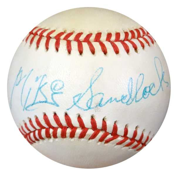 Mike Sandlock Autographed NL Baseball Brooklyn Dodgers PSA/DNA #Z33299