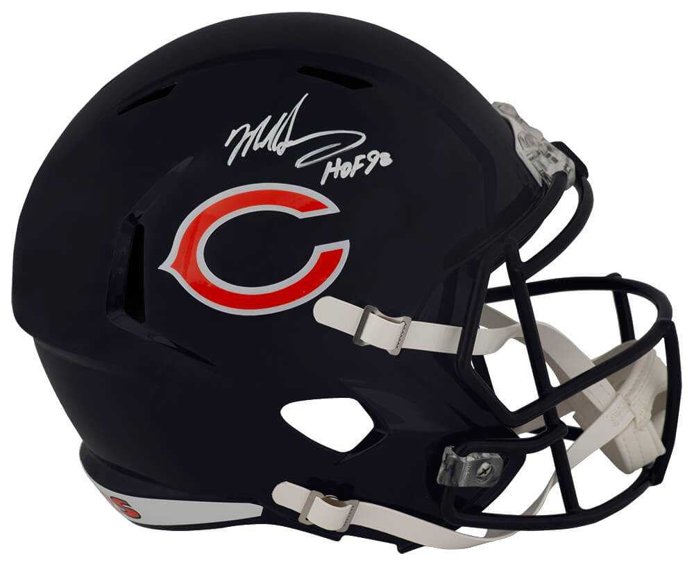 Mike Singletary Signed Chicago Bears Riddell Full Size Speed Replica Helmet w/HOF'98 - Schwartz Authenticated!