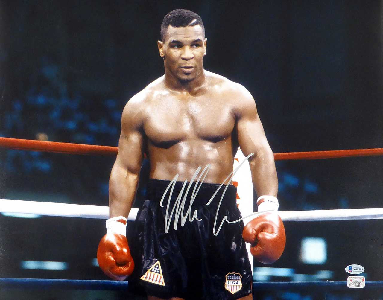 Mike Tyson Autographed 11x14 Photo Beckett BAS Stock #180906