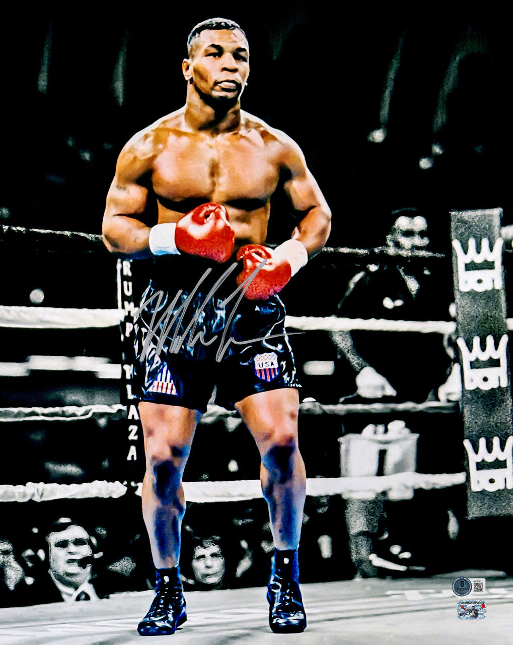 Mike Tyson Autographed 16x20 Photo Beckett BAS QR