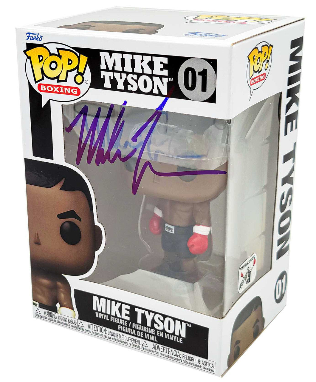 Mike Tyson Autographed Funko Pop Vinyl Figurine Beckett BAS