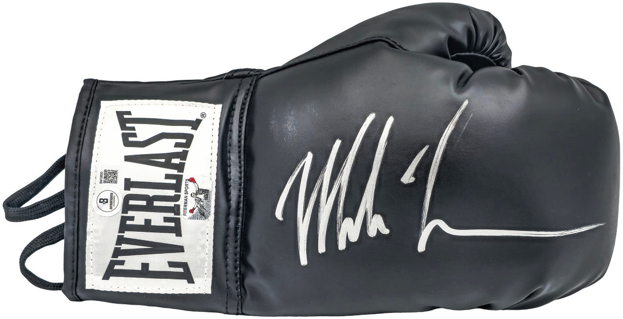Mike Tyson Signed Black Everlast Boxing Glove (Right Hand) – Beckett BAS QR