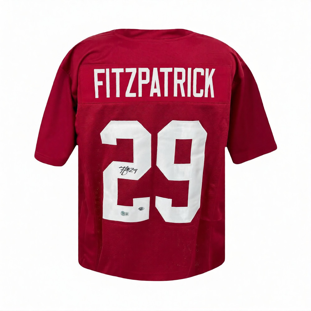 Alabama Crimson Tide Minkah Fitzpatrick Autographed Custom Maroon Football Jersey - Beckett BAS COA