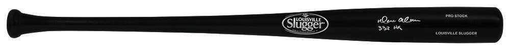 Moises Alou Signed Louisville Slugger Pro Stock Black Baseball Bat w/332 HRs