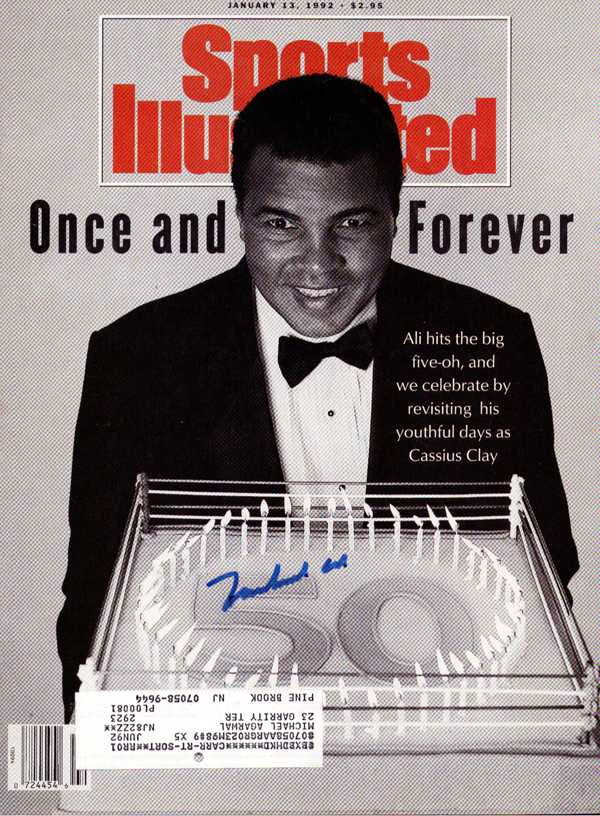 Muhammad Ali Autographed Sports Illustrated Magazine Cover Vintage PSA/DNA #I04442