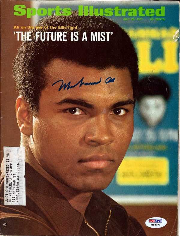 Muhammad Ali Autographed Sports Illustrated Magazine PSA/DNA #U03370