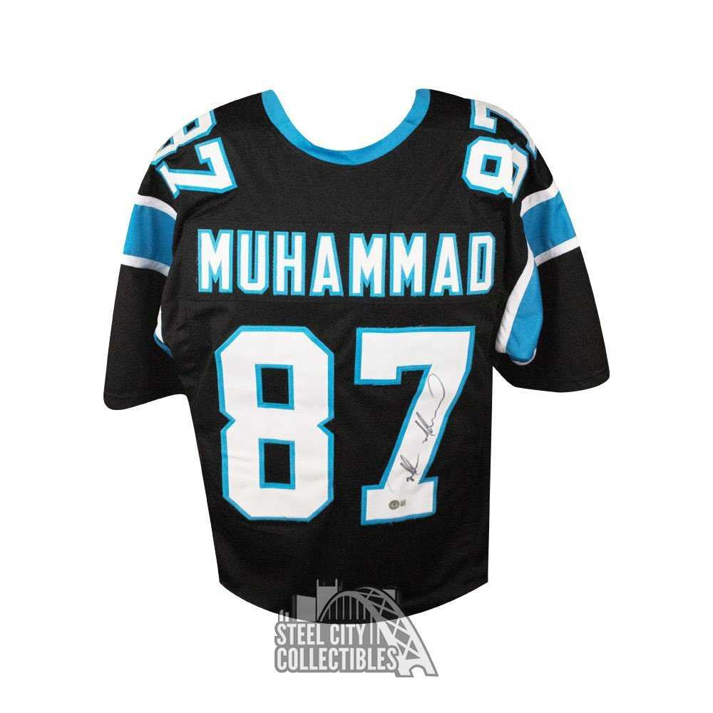 Muhsin Muhammad Autographed Carolina Custom Football Jersey - BAS