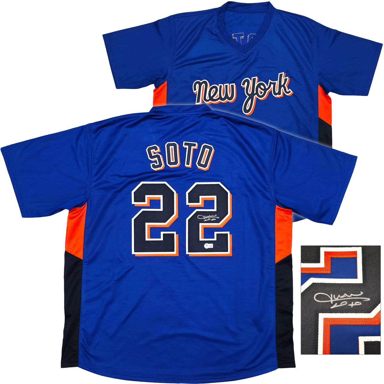 Juan Soto Signed New York Mets Blue Jersey – Beckett BAS QR Certified