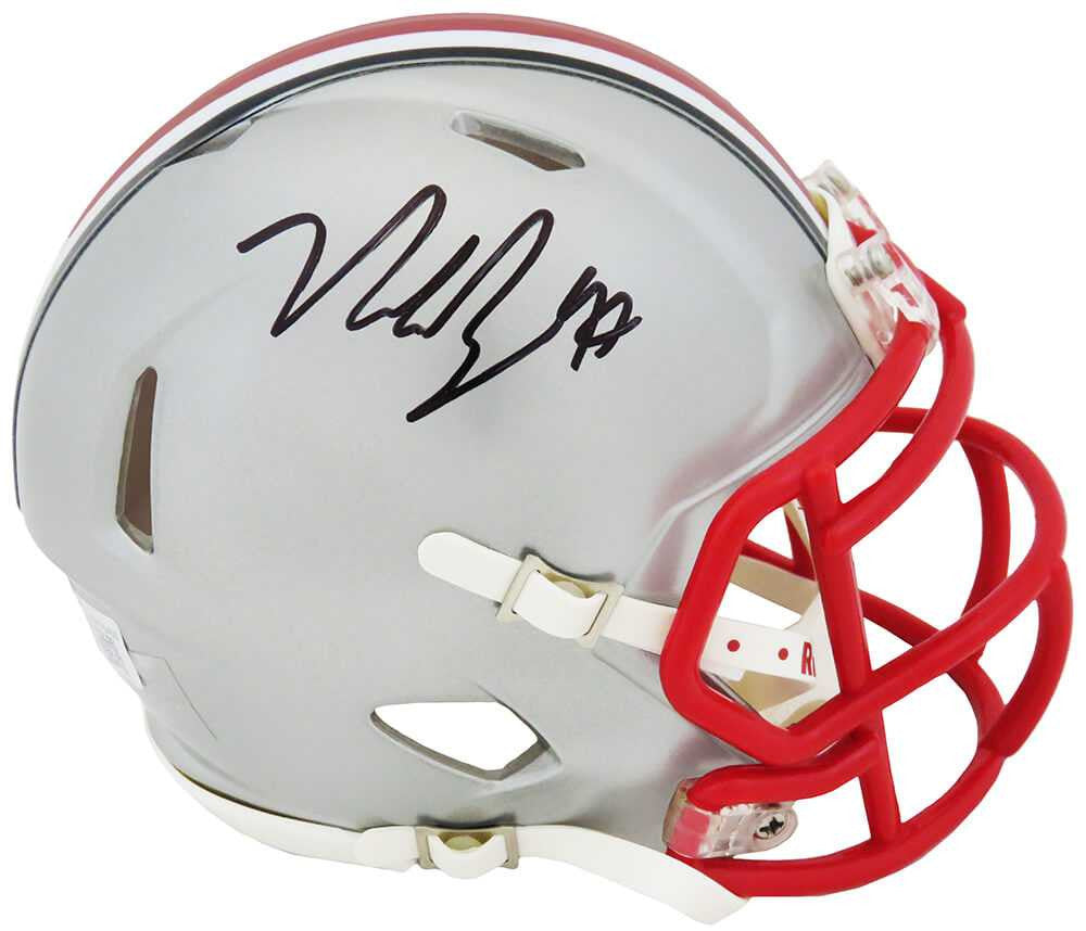 Nick Bosa Signed Ohio State Buckeyes FLASH Riddell Speed Mini Helmet - Beckett