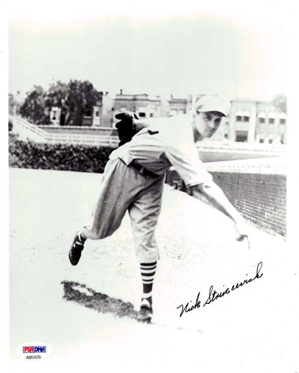 Nick Strincevich Autographed 8x10 Photo Boston Braves PSA/DNA #AB51579