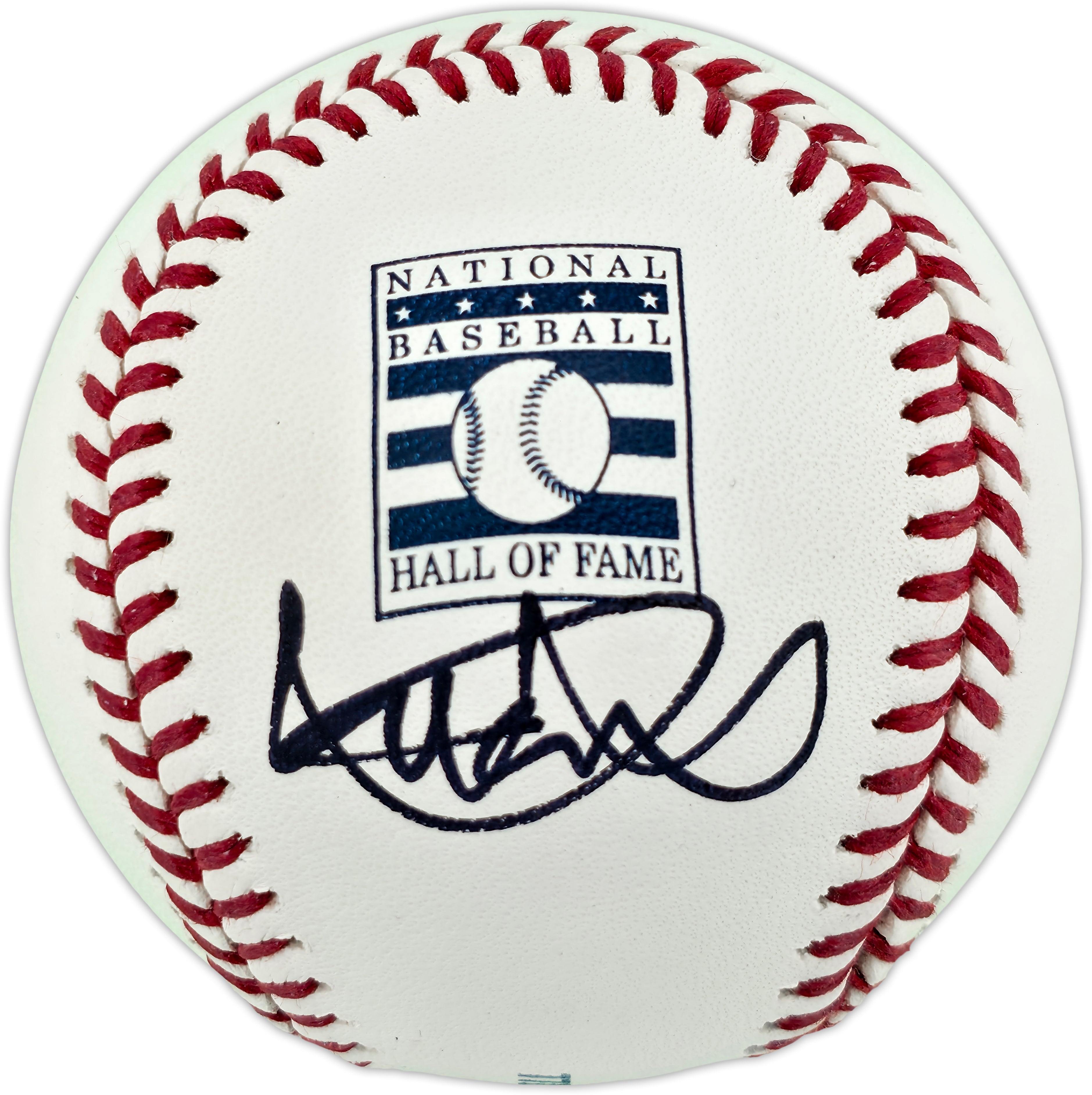 Ichiro Suzuki Autographed Official Hall of Fame Logo Baseball Seattle Mariners Beckett BAS Witness #3W344089