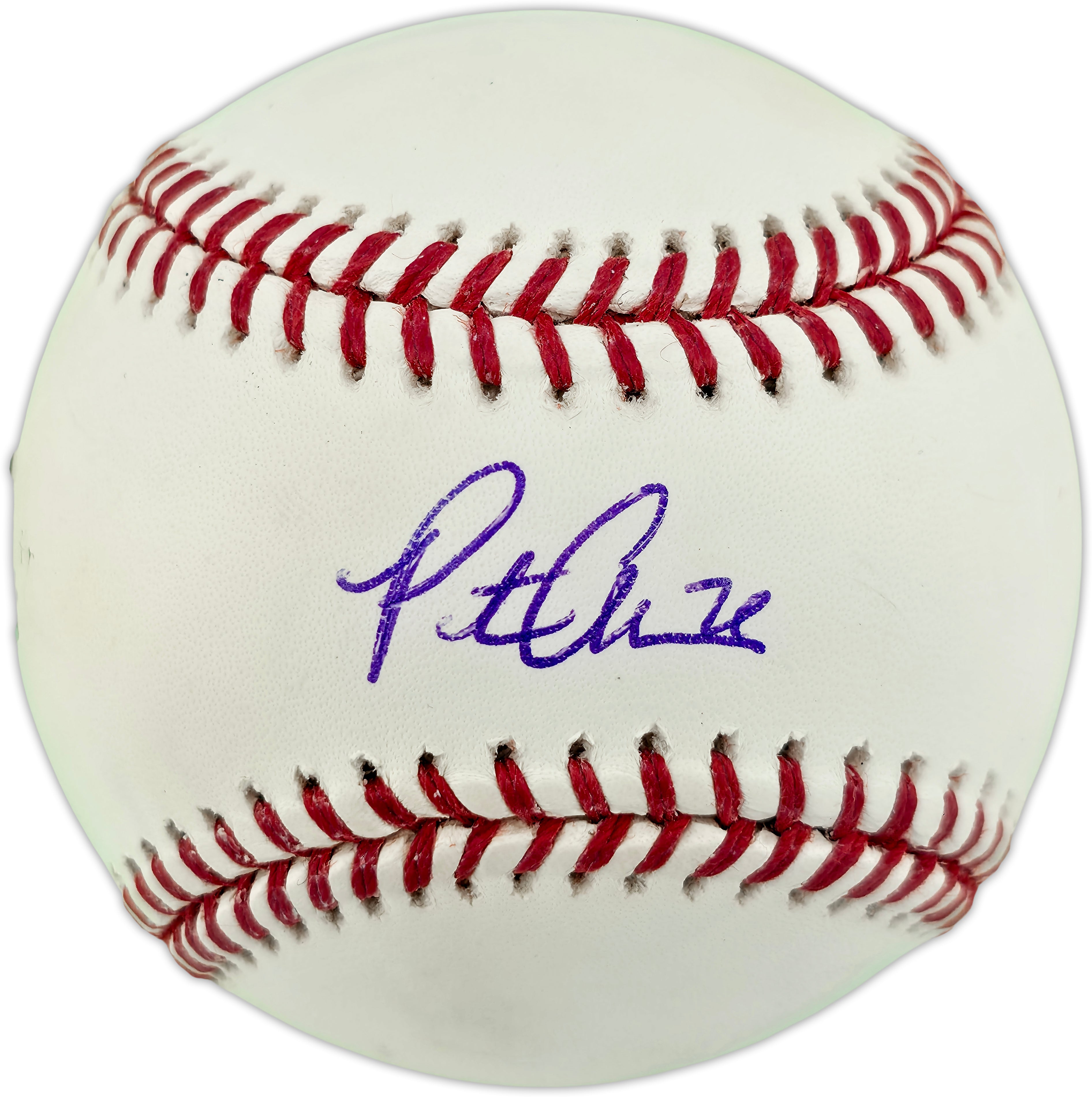 Pete Alonso Autographed Official MLB Baseball New York Mets Fanatics & MLB Holo #PX507574