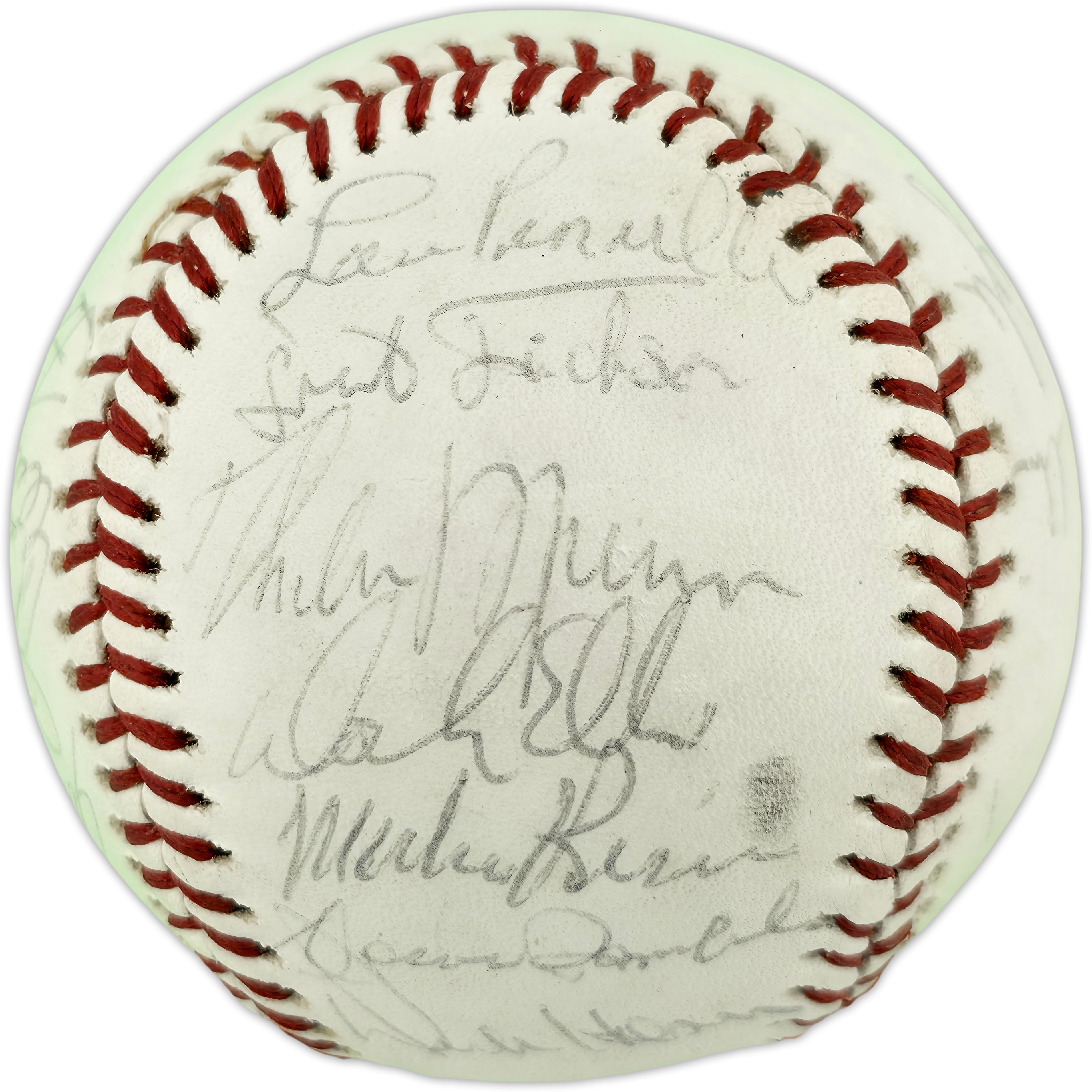 1973 New York Yankees Autographed Official MacPhail AL Baseball With 21 Signatures Including Thurman Munson Beckett BAS #AE85549