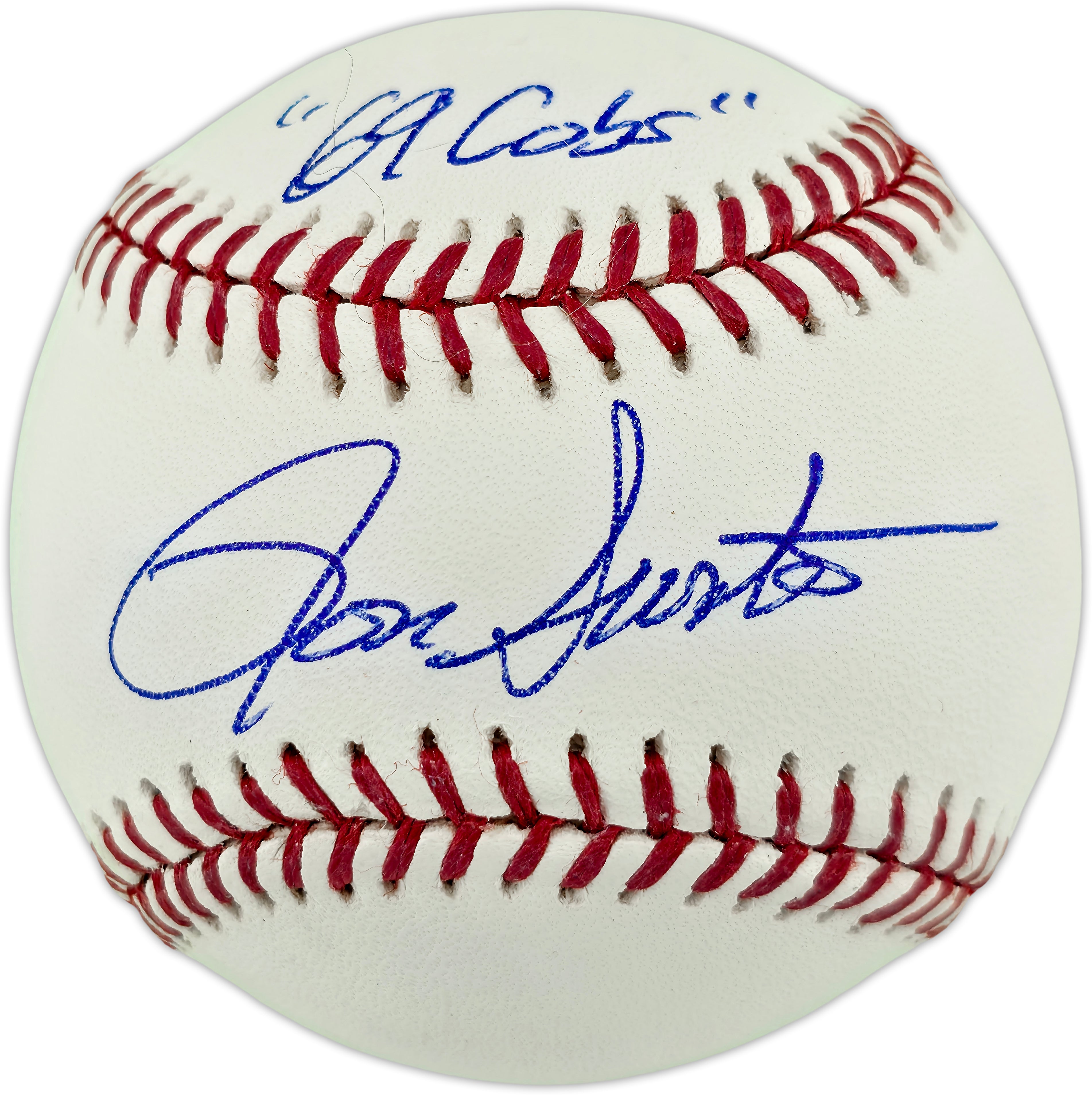Ron Santo Autographed Official MLB Baseball Chicago Cubs "69 Cubs" Beckett BAS QR #BQ42018