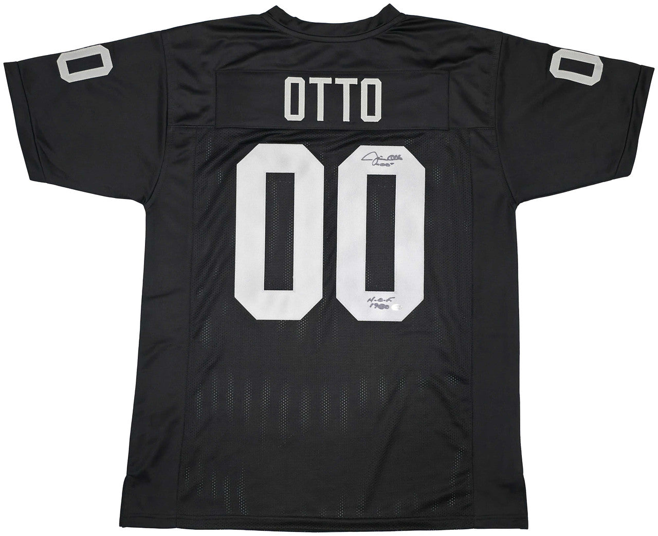 Oakland Raiders Jim Otto Autographed Black Jersey GTSM