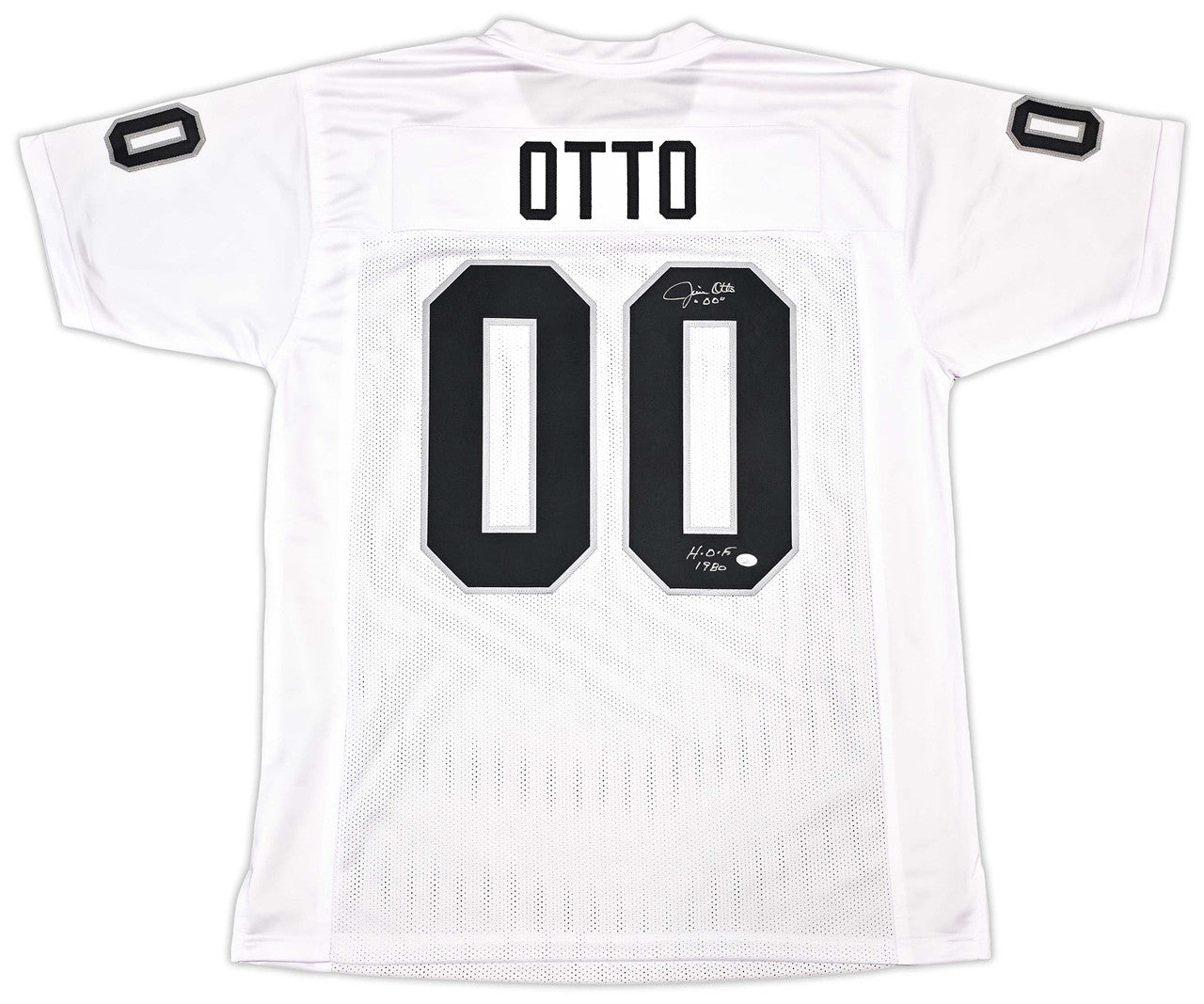 Oakland Raiders Jim Otto Autographed White Jersey GTSM