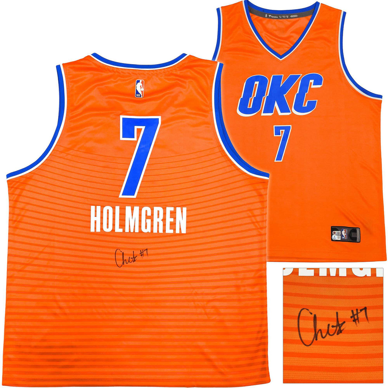 Chet Holmgren Signed Oklahoma City Thunder Red Fanatics Jersey XL – Beckett BAS Witness