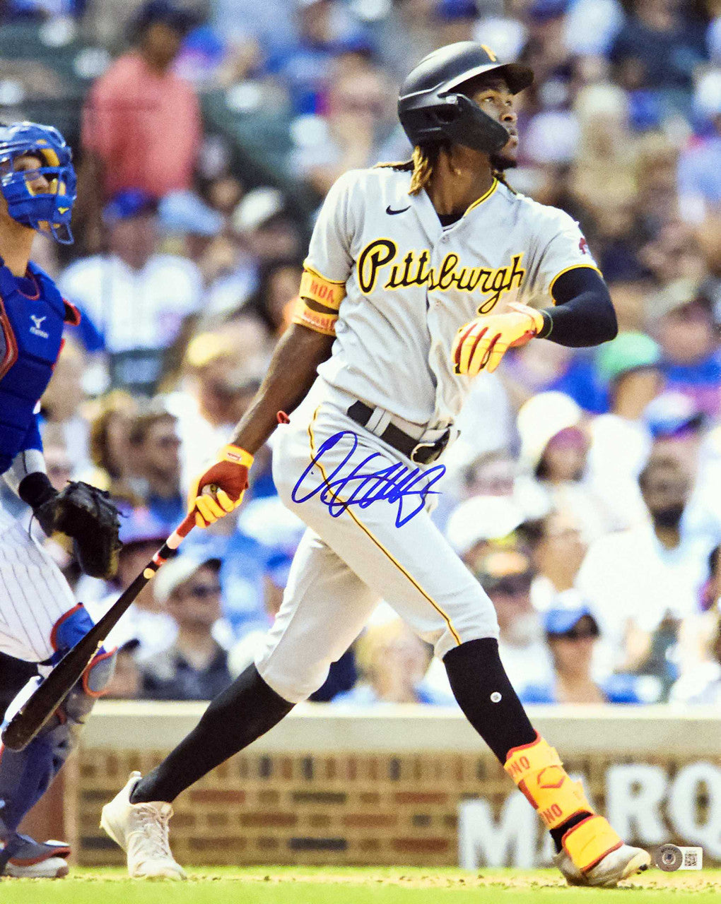 Oneil Cruz Autographed 16x20 Photo Pittsburgh Pirates Beckett BAS QR