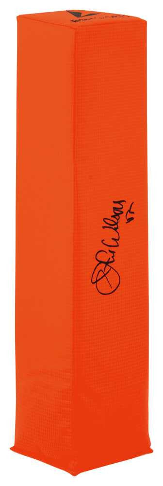 Otis Wilson Signed BSN Orange Football Endzone Pylon