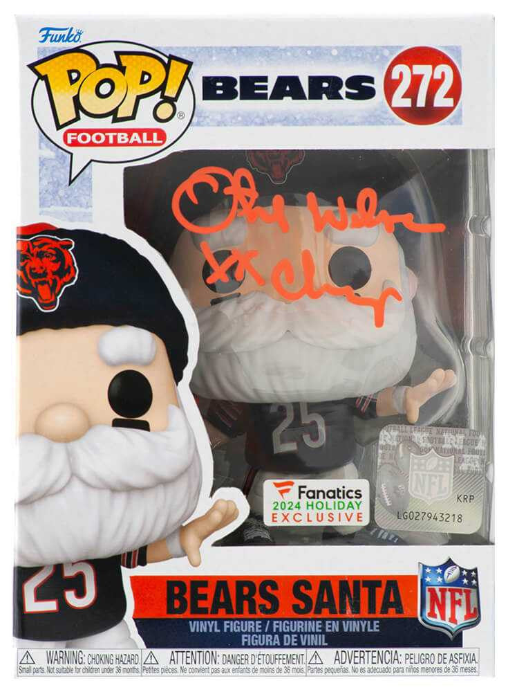 Otis Wilson Signed Chicago Bears SANTA Funko Pop Doll #272 w/XX Champs