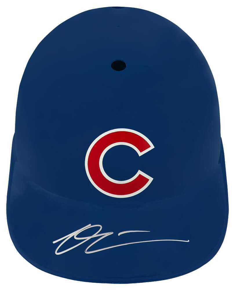 Owen Caissie Signed Chicago Cubs Souvenir Replica Batting Helmet