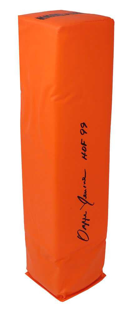 Ozzie Newsome Signed Orange Endzone Football Pylon w/HOF'99 - Schwartz Authenticated