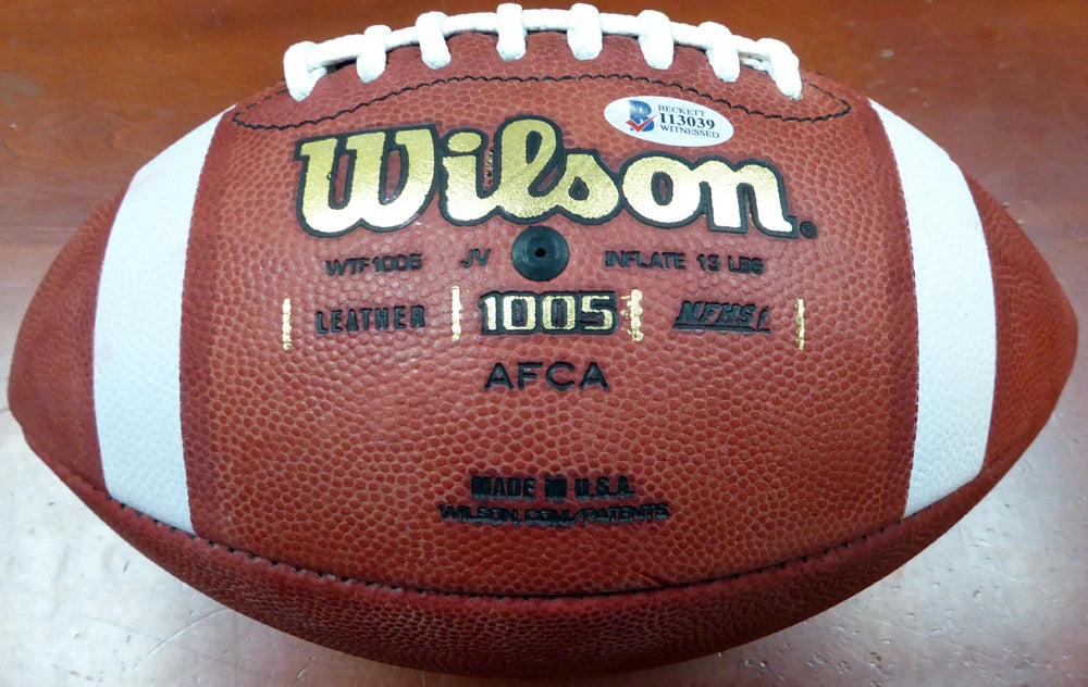 Deshaun Watson Autographed Clemson Tigers Official NCAA Leather Football - Beckett BAS Authenticated