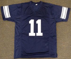 Zach Wilson Signed BYU Cougars Custom Blue Jersey – Beckett BAS COA!