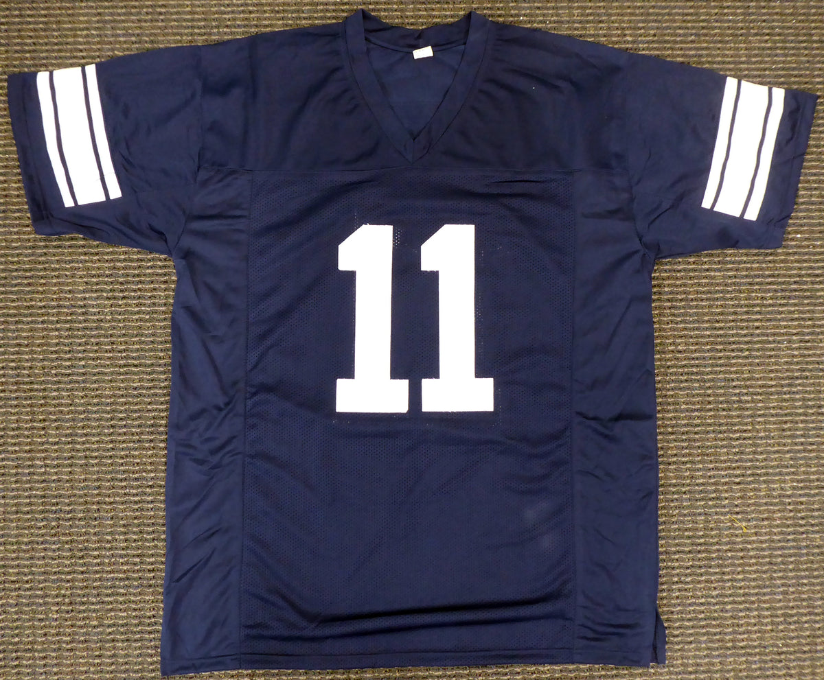 Zach Wilson Signed BYU Cougars Custom Blue Jersey – Beckett BAS COA!
