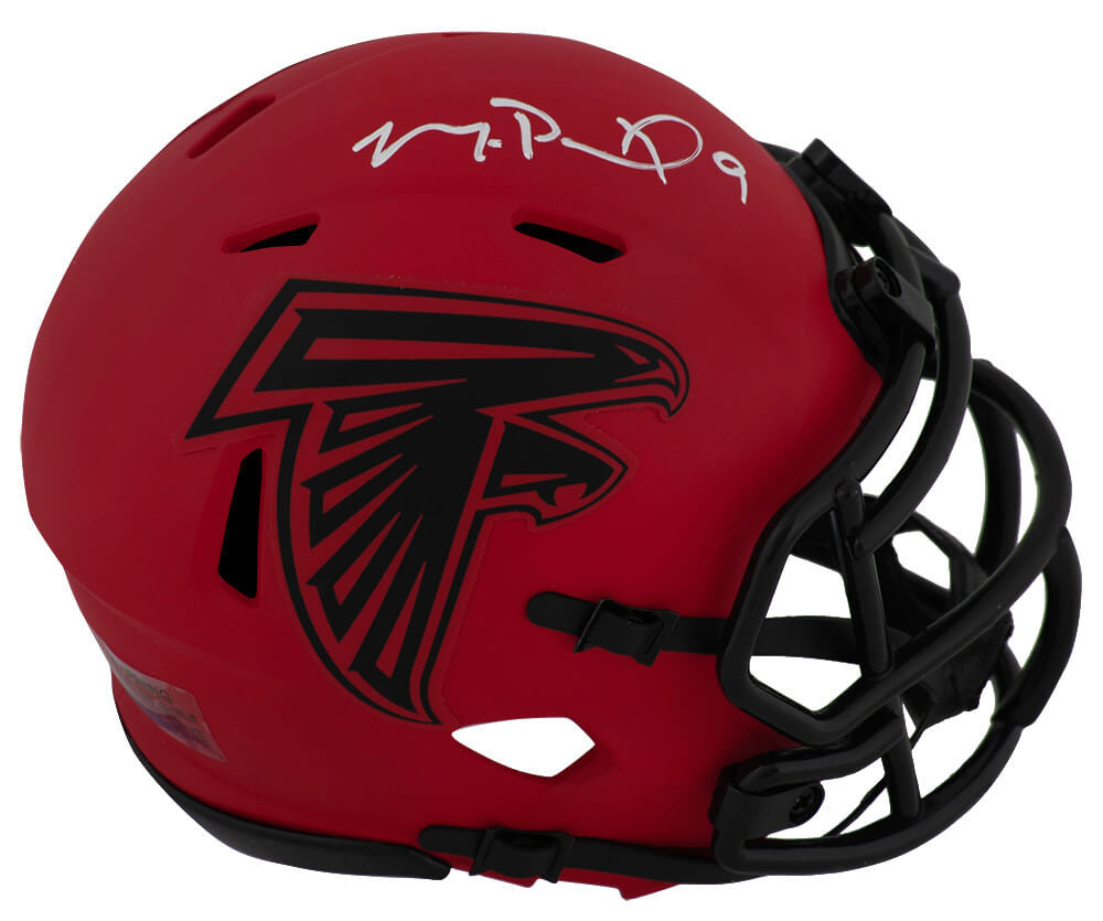 Falcons Rave Helmet Michael Penix Jr. Signed Atlanta Falcons RAVE Riddell Speed Mini Helme