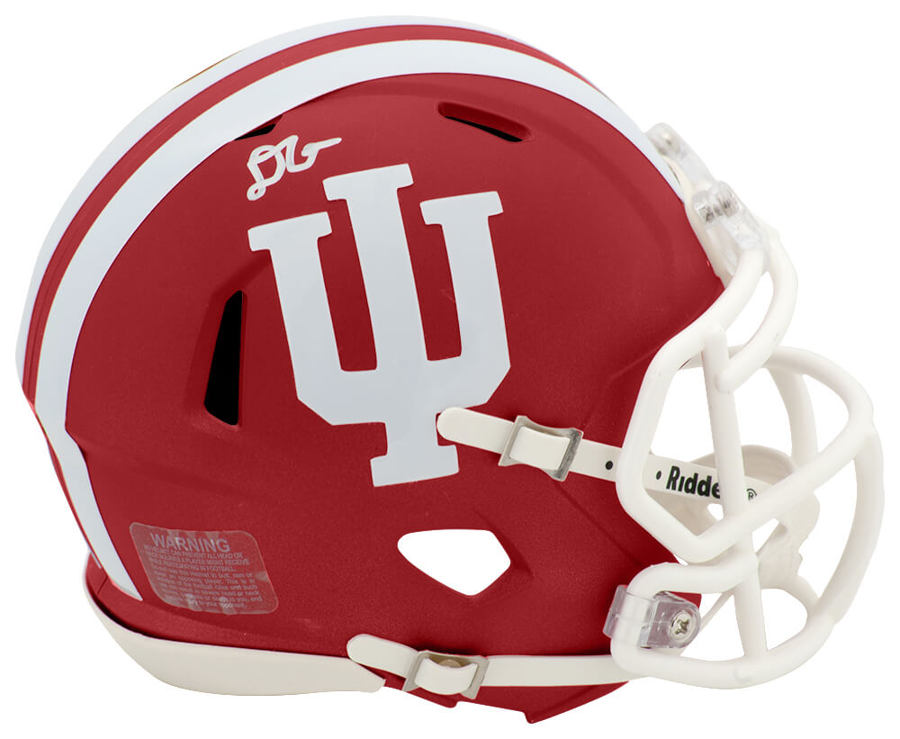 D'Angelo Ponds Signed Indiana Hoosiers Riddell Speed Mini Helmet