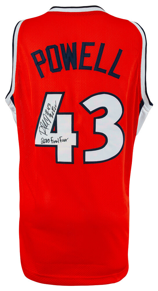 Illinois Fighting Illini Roger Powell Jr. Signed Orange Custom Basketball Jersey w/The Rev, 2005 Final Four