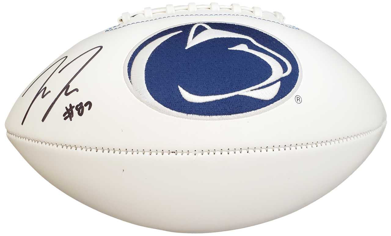 Pat Freiermuth Signed Penn State Nittany Lions White Logo Football – Beckett BAS