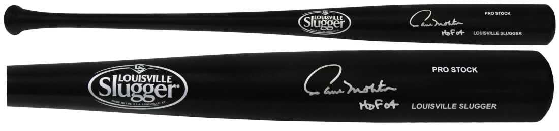 Paul Molitor Signed Louisville Slugger Pro Stock Black Baseball Bat w/HOF'04 - Schwartz Authenticated