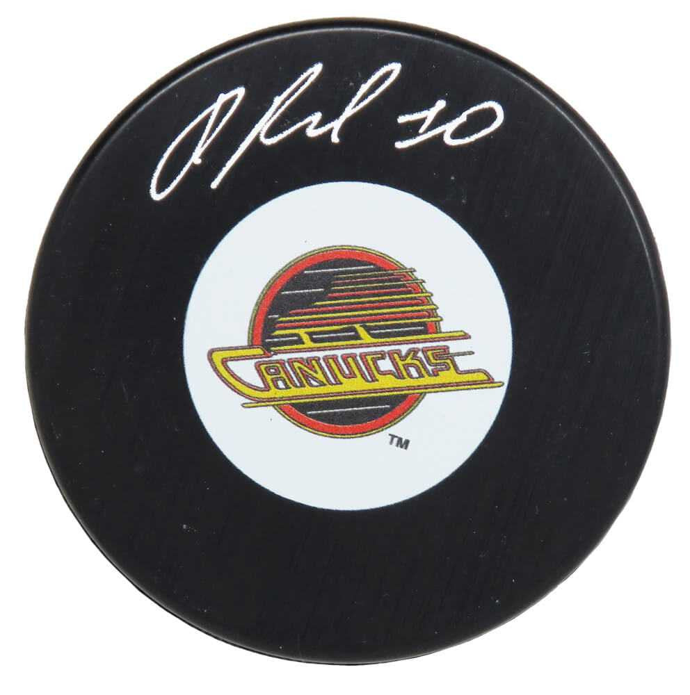 Pavel Bure Signed Vancouver Canucks Logo Hockey Puck