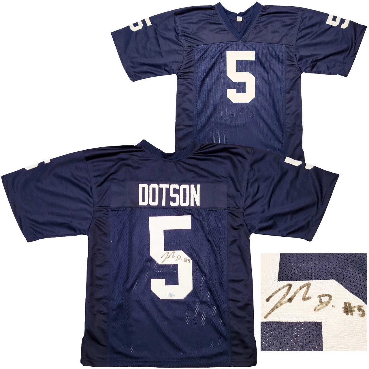 Penn State Nittany Lions Jahan Dotson Autographed Blue Jersey – Beckett BAS Certified