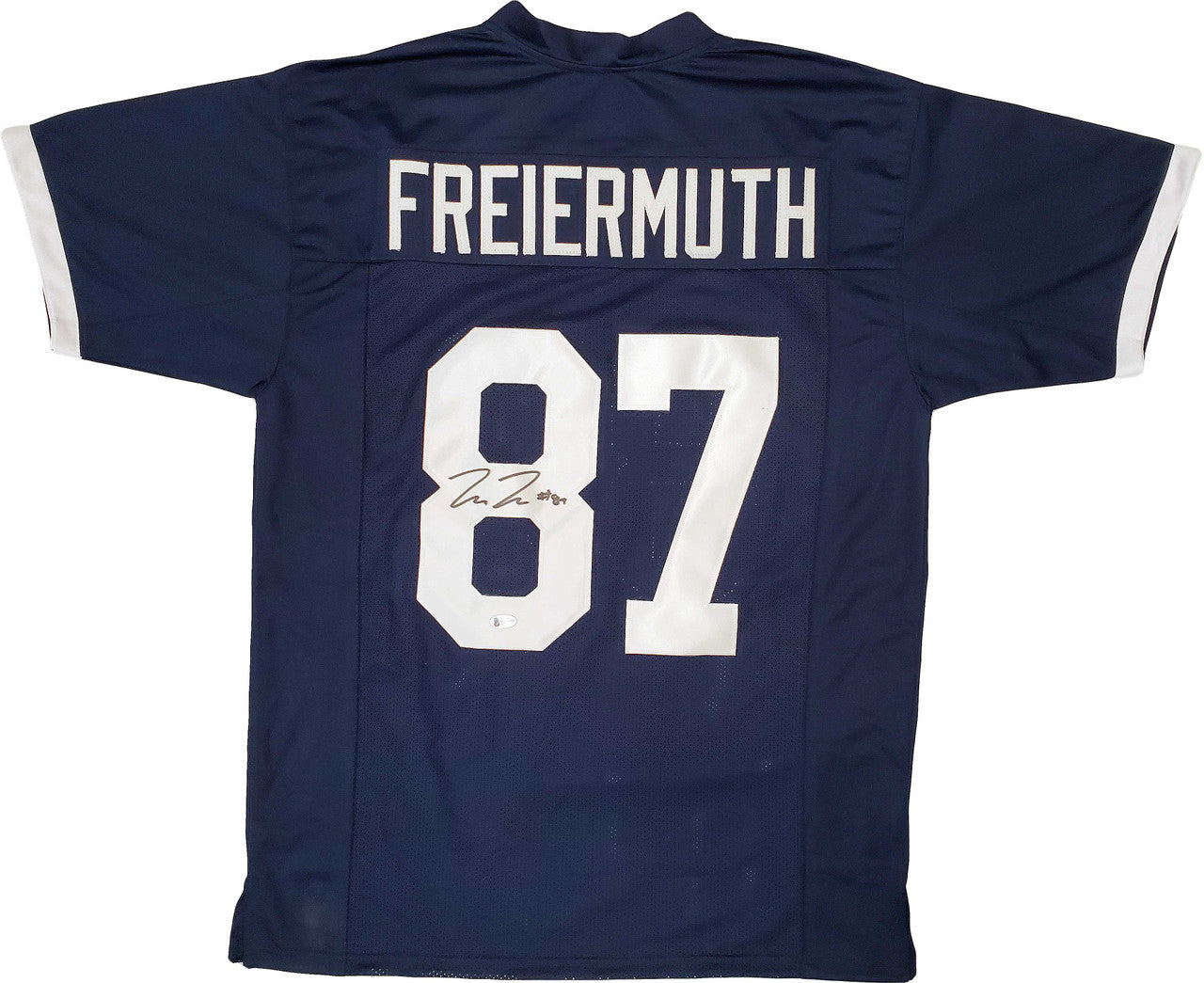 Pat Freiermuth Signed Penn State Nittany Lions Custom Blue Jersey – BAS COA