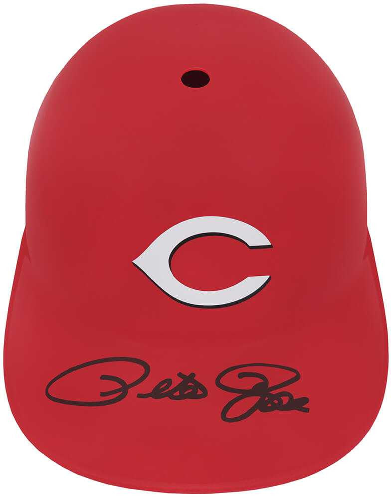 Pete Rose Signed Cincinnati Reds Souvenir Replica Batting Helmet - Schwartz Authenticated